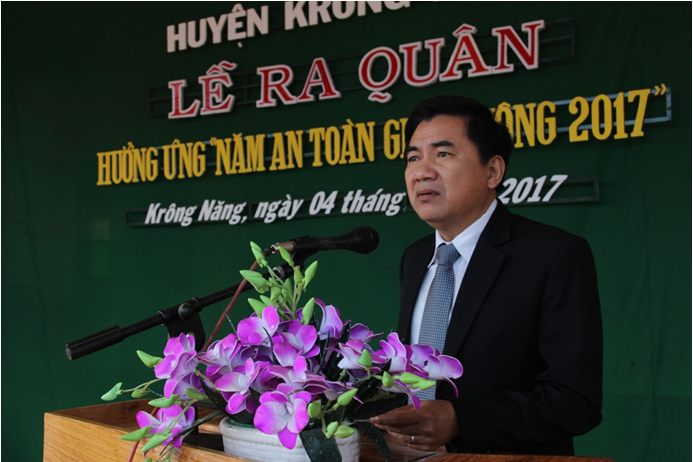 Lễ ra quân An toàn giao thông năm 2017.